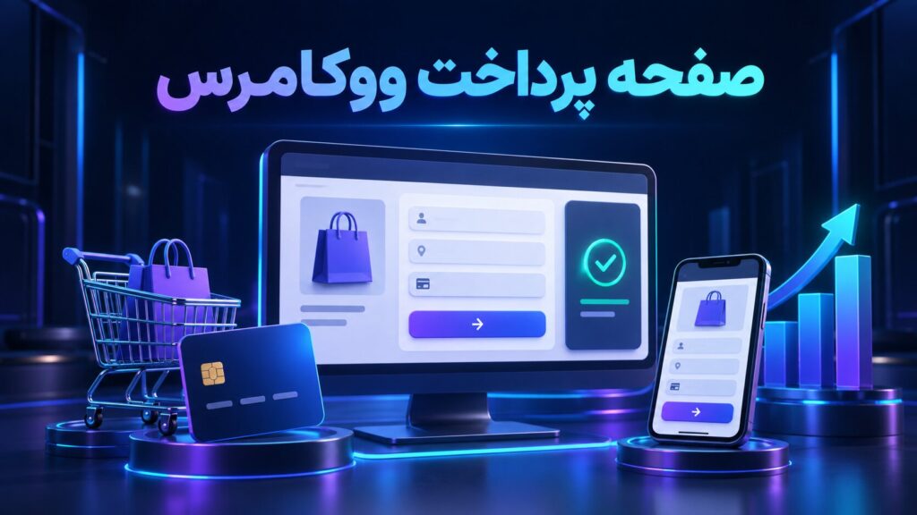 تصویر سهبعدی بهینهسازی صفحه پرداخت ووکامرس برای افزایش فروش و کاهش رهاشدن سبد خرید